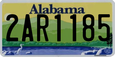 AL license plate 2AR1185