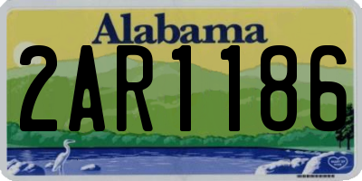 AL license plate 2AR1186
