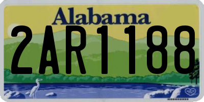 AL license plate 2AR1188