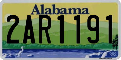 AL license plate 2AR1191