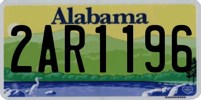 AL license plate 2AR1196