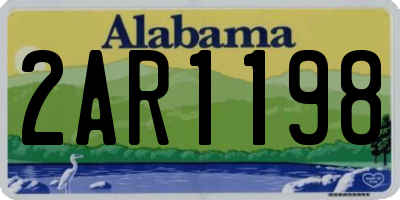 AL license plate 2AR1198