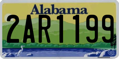 AL license plate 2AR1199