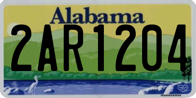 AL license plate 2AR1204