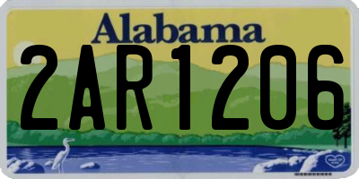 AL license plate 2AR1206