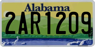 AL license plate 2AR1209
