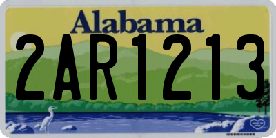 AL license plate 2AR1213