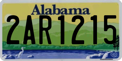 AL license plate 2AR1215