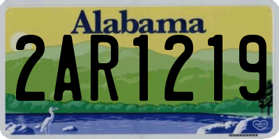 AL license plate 2AR1219