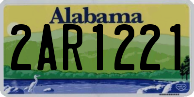 AL license plate 2AR1221
