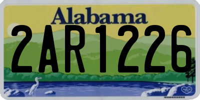 AL license plate 2AR1226