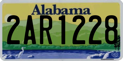 AL license plate 2AR1228