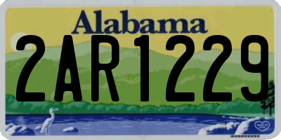 AL license plate 2AR1229