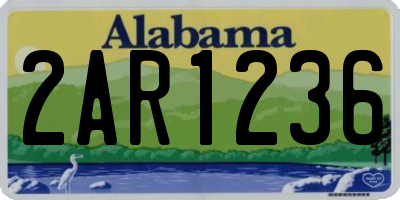 AL license plate 2AR1236
