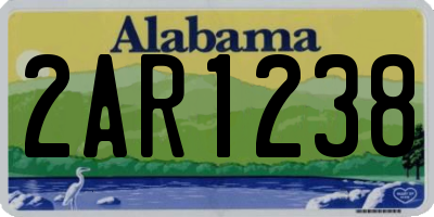 AL license plate 2AR1238