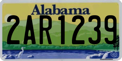 AL license plate 2AR1239