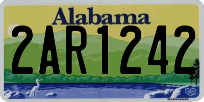 AL license plate 2AR1242