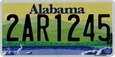 AL license plate 2AR1245