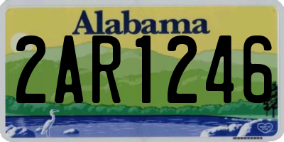 AL license plate 2AR1246