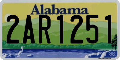 AL license plate 2AR1251