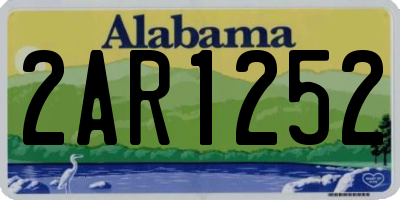 AL license plate 2AR1252
