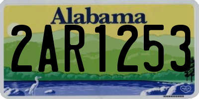 AL license plate 2AR1253