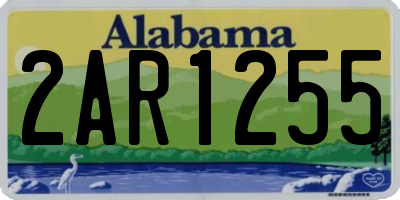 AL license plate 2AR1255