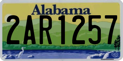 AL license plate 2AR1257