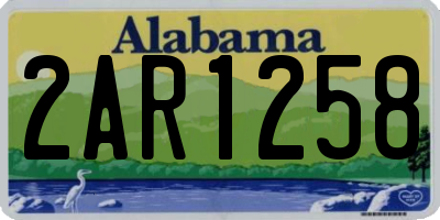 AL license plate 2AR1258