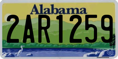 AL license plate 2AR1259