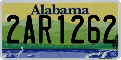 AL license plate 2AR1262