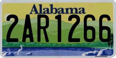 AL license plate 2AR1266