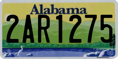 AL license plate 2AR1275