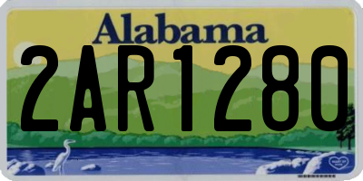 AL license plate 2AR1280