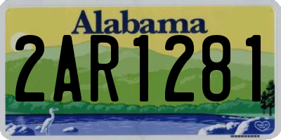 AL license plate 2AR1281