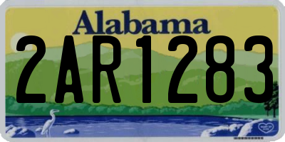 AL license plate 2AR1283