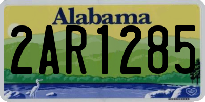 AL license plate 2AR1285