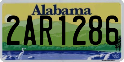 AL license plate 2AR1286
