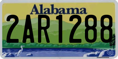 AL license plate 2AR1288
