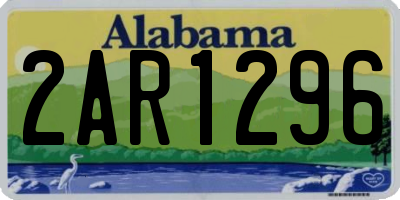AL license plate 2AR1296
