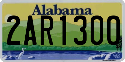 AL license plate 2AR1300