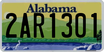 AL license plate 2AR1301