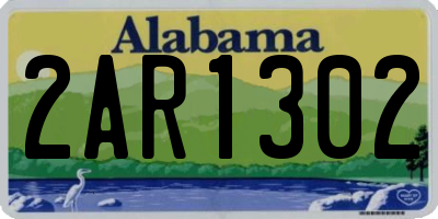 AL license plate 2AR1302