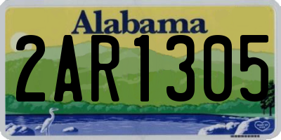 AL license plate 2AR1305