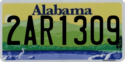 AL license plate 2AR1309