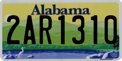 AL license plate 2AR1310