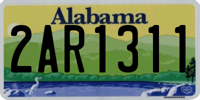 AL license plate 2AR1311