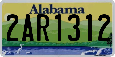 AL license plate 2AR1312