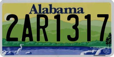 AL license plate 2AR1317