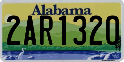 AL license plate 2AR1320